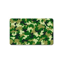 Green Military Background Camouflage Magnet (name Card) by Semog4