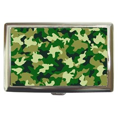 Green Military Background Camouflage Cigarette Money Case by Semog4