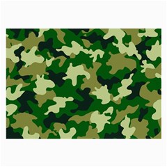 Green Military Background Camouflage Large Glasses Cloth (2 Sides) by Semog4