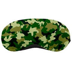 Green Military Background Camouflage Sleeping Mask by Semog4