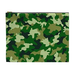 Green Military Background Camouflage Cosmetic Bag (xl) by Semog4