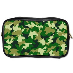 Green Military Background Camouflage Toiletries Bag (two Sides) by Semog4