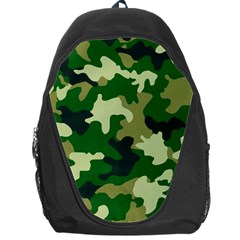 Green Military Background Camouflage Backpack Bag by Semog4