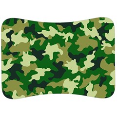 Green Military Background Camouflage Velour Seat Head Rest Cushion by Semog4