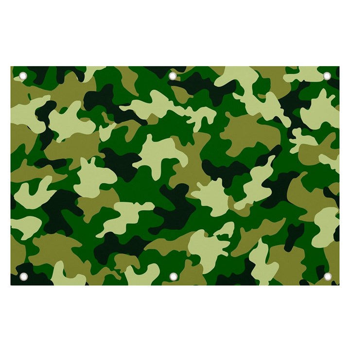 Green Military Background Camouflage Banner and Sign 6  x 4 