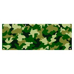 Green Military Background Camouflage Banner And Sign 8  X 3  by Semog4