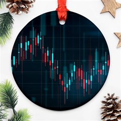 Flag Patterns On Forex Charts Ornament (round) by Semog4