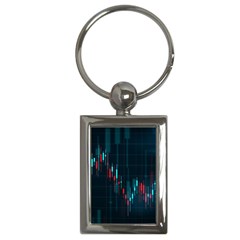 Flag Patterns On Forex Charts Key Chain (rectangle) by Semog4