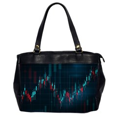 Flag Patterns On Forex Charts Oversize Office Handbag (2 Sides) by Semog4