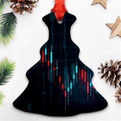 Flag Patterns On Forex Charts Ornament (christmas Tree)  by Semog4