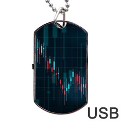 Flag Patterns On Forex Charts Dog Tag Usb Flash (one Side) by Semog4