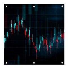 Flag Patterns On Forex Charts Banner And Sign 4  X 4  by Semog4