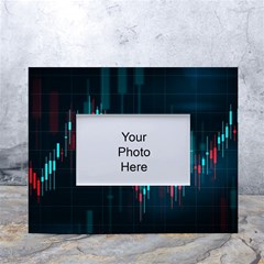 Flag Patterns On Forex Charts White Tabletop Photo Frame 4 x6 