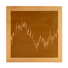 Flag Patterns On Forex Charts Wood Photo Frame Cube by Semog4