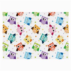 Owl Bird Large Glasses Cloth (2 Sides) by Semog4