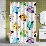 Owl Bird Shower Curtain 48  x 72  (Small)  Curtain(48  X 72 ) - 42.18 x64.8  Curtain(48  X 72 )