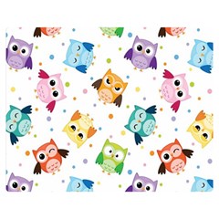 Owl Bird Premium Plush Fleece Blanket (medium)