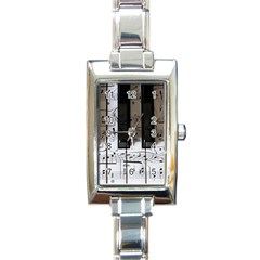 Music Piano Instrument Sheet Rectangle Italian Charm Watch by Semog4