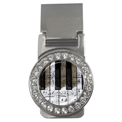 Music Piano Instrument Sheet Money Clips (cz)  by Semog4