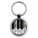 Music Piano Instrument Sheet Key Chain (Round) Front