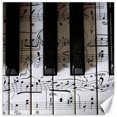 Music Piano Instrument Sheet Canvas 16  X 16  by Semog4