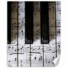 Music Piano Instrument Sheet Canvas 16  X 20  by Semog4