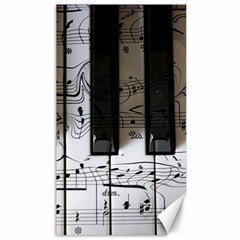 Music Piano Instrument Sheet Canvas 40  X 72  by Semog4