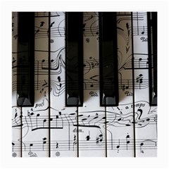 Music Piano Instrument Sheet Medium Glasses Cloth (2 Sides) by Semog4