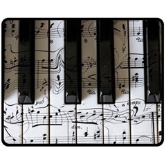 Music Piano Instrument Sheet Fleece Blanket (medium) by Semog4