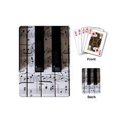 Music Piano Instrument Sheet Playing Cards Single Design (mini) by Semog4