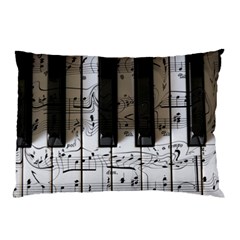 Music Piano Instrument Sheet Pillow Case (two Sides) by Semog4