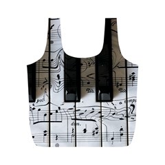 Music Piano Instrument Sheet Full Print Recycle Bag (m) by Semog4