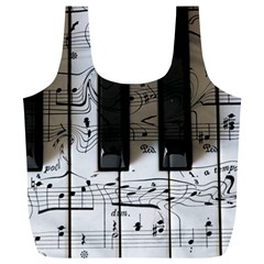 Music Piano Instrument Sheet Full Print Recycle Bag (xl) by Semog4