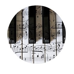 Music Piano Instrument Sheet Mini Round Pill Box by Semog4