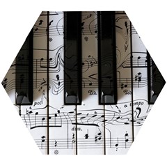 Music Piano Instrument Sheet Wooden Puzzle Hexagon