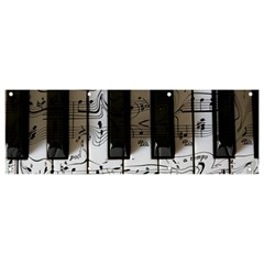 Music Piano Instrument Sheet Banner And Sign 9  X 3  by Semog4