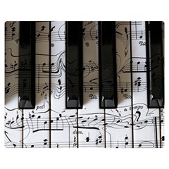 Music Piano Instrument Sheet Premium Plush Fleece Blanket (medium)