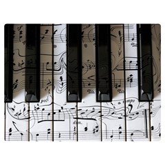 Music Piano Instrument Sheet Two Sides Premium Plush Fleece Blanket (extra Small)