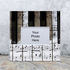 Music Piano Instrument Sheet White Box Photo Frame 4  X 6 