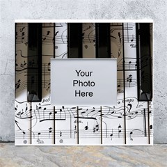 Music Piano Instrument Sheet White Wall Photo Frame 5  X 7 