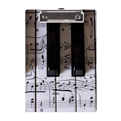 Music Piano Instrument Sheet A5 Acrylic Clipboard by Semog4