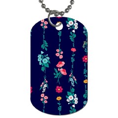 Flowers Pattern Bouquets Colorful Dog Tag (Two Sides)