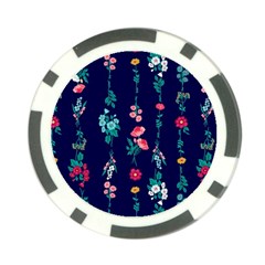 Flowers Pattern Bouquets Colorful Poker Chip Card Guard (10 pack)