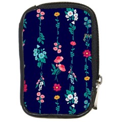 Flowers Pattern Bouquets Colorful Compact Camera Leather Case