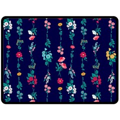 Flowers Pattern Bouquets Colorful Fleece Blanket (Large)