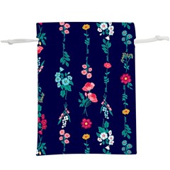 Flowers Pattern Bouquets Colorful Lightweight Drawstring Pouch (XL)