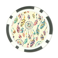 Dreamcatcher Abstract Pattern Poker Chip Card Guard (10 Pack) by Semog4