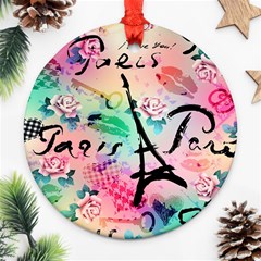 From Paris Abstract Art Pattern Ornament (round) by Semog4