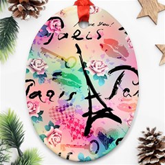 From Paris Abstract Art Pattern Ornament (oval) by Semog4