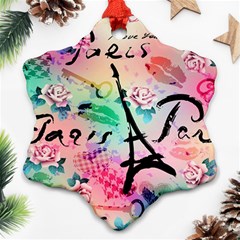 From Paris Abstract Art Pattern Ornament (snowflake) by Semog4